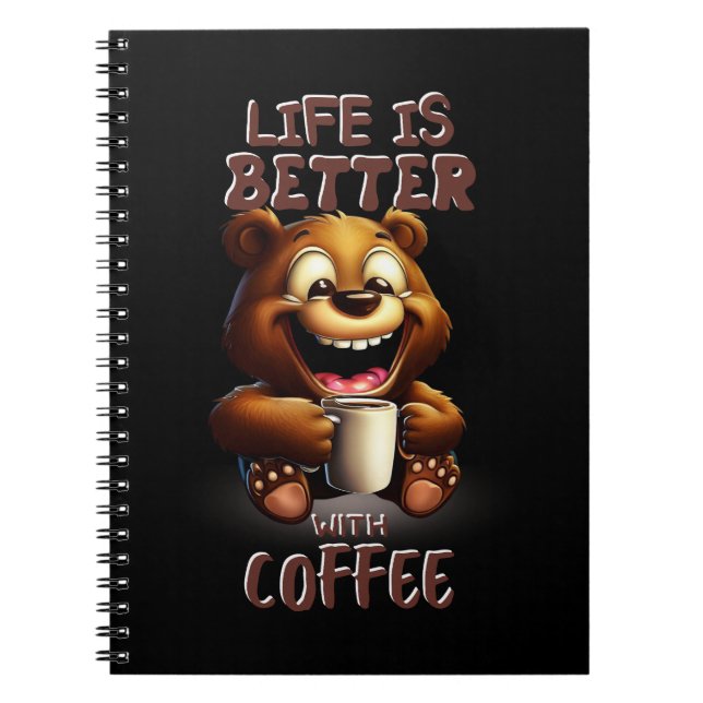 LIFE IS BETTER WITH A COFFEE NOTIZBLOCK (Vorderseite)