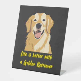 Life Is Better With a Golden Retriever � Dog Lover Sockelschild