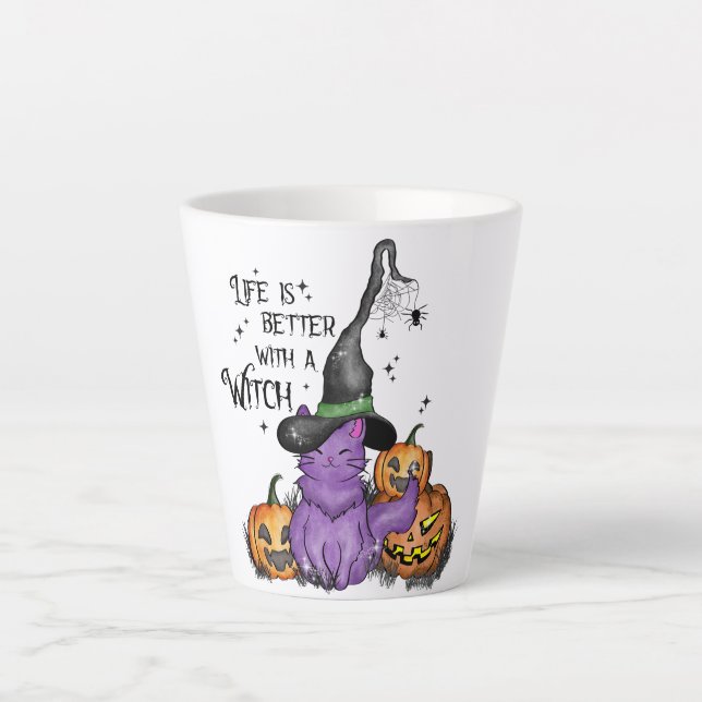 Life Is Better With A Witch Milchtasse (Vorderseite)
