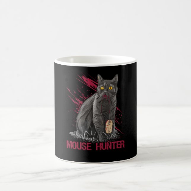 Life is better with Cats Mouse Hunter Kaffeetasse (Mittel)