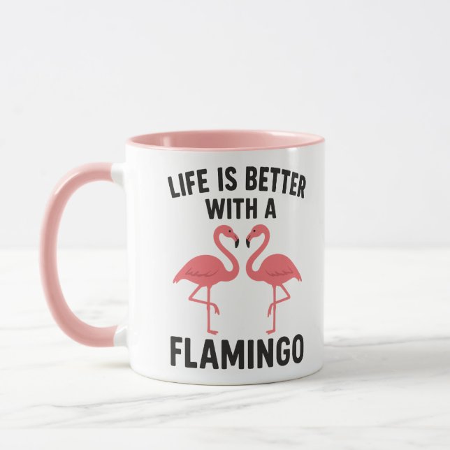 life is better with flamingo tasse (Links)