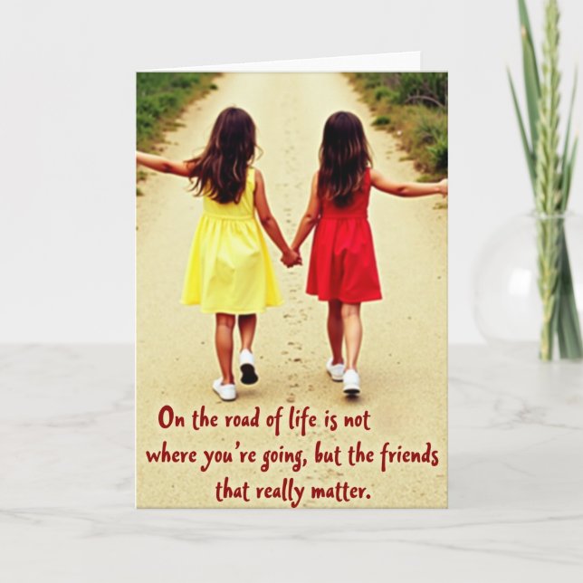Life Is Better With Friends Card Karte (Vorderseite)