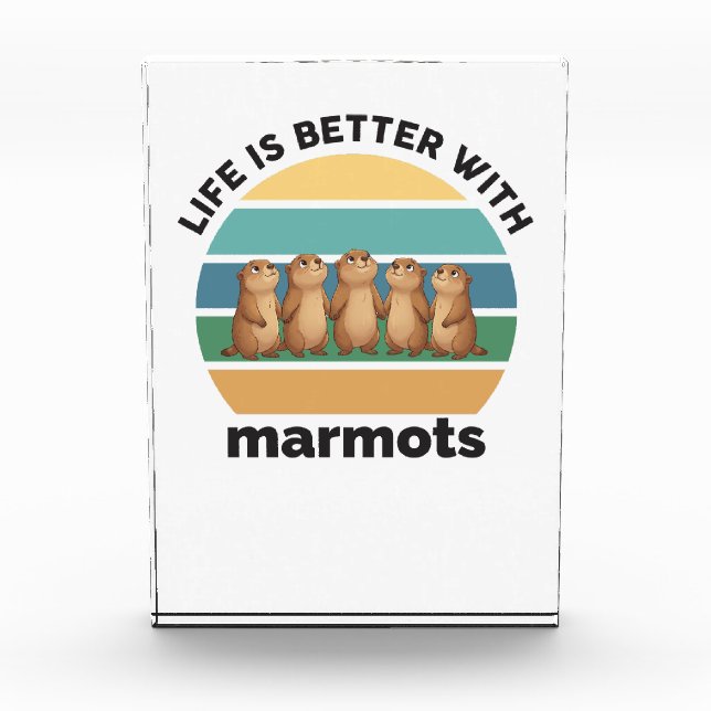 Life is better with marmots fotoblock (Vorderseite)