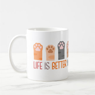 Life is Better with Paws Kaffeetasse