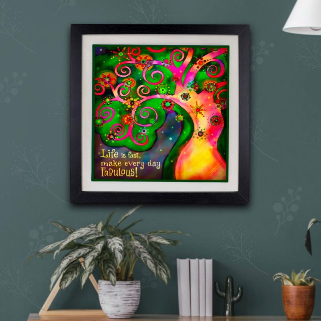 "Life is fast" Inspirivity Foto Print (Von Creator hochgeladen)