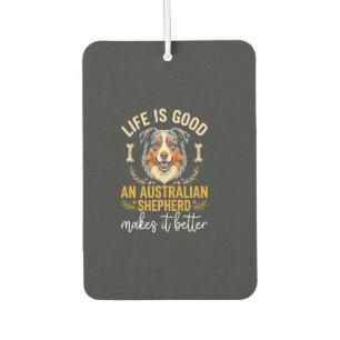 Life Is Good Australian Shepherd Hundeknochen Autolufterfrischer
