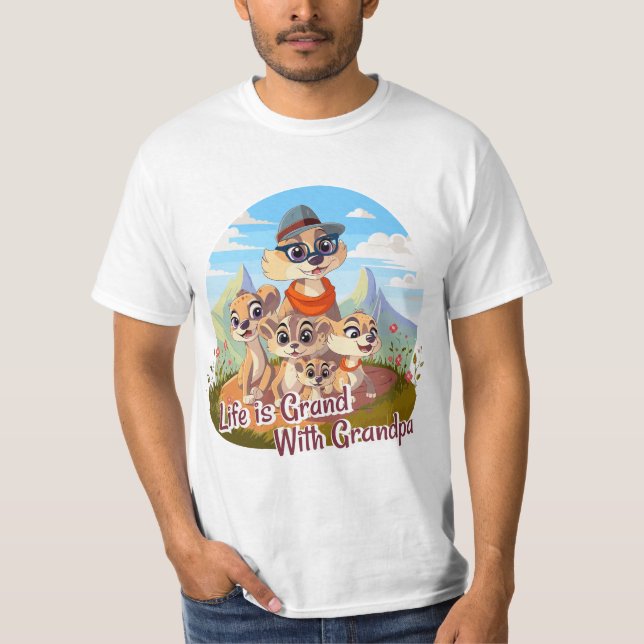 Life is Grand with Grandpa T-Shirt (Vorderseite)