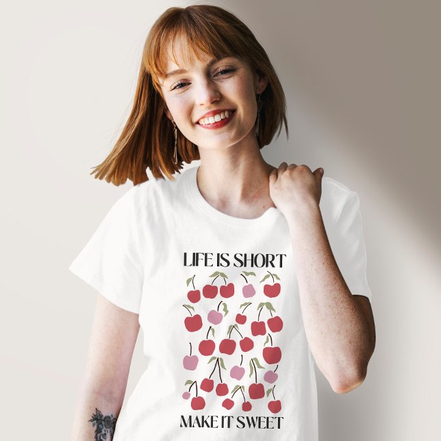 Life is short make it sweet Boho Inspiration Quote T-Shirt (Von Creator hochgeladen)
