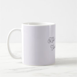 Life is Sweet Lavender Bow Happy Lamb Kaffeetasse