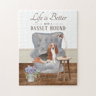 Life is with a basset hound puzzle