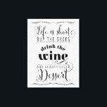 LIFE IST KURZE moderne Typografie motivierend grau Leinwanddruck<br><div class="desc">Dress die Wände in deinem Wohnzimmer mit diesem positiven Affirmation Text - eine sanfte Erinnerung für eine glückliche Familie. Setup als Vorlage ist es einfach, sich mit Ihrem eigenen Text anzupassen - machen Sie es!TIP >>> Einfach auf die Schaltfläche "Anpassen" klicken und den Text, die Schriftart, die Größe, die Farben...</div>