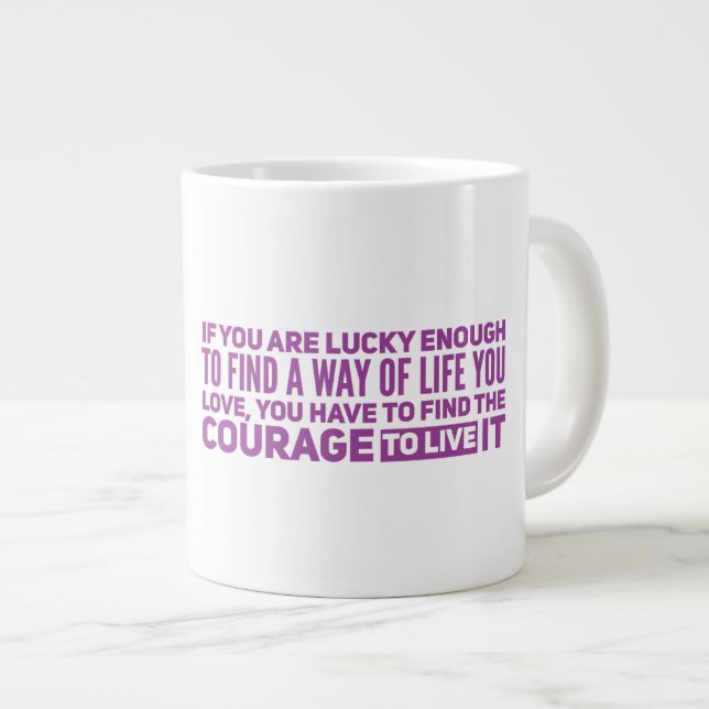 Life Jumbo-Tasse (Vorderseite Rechts)