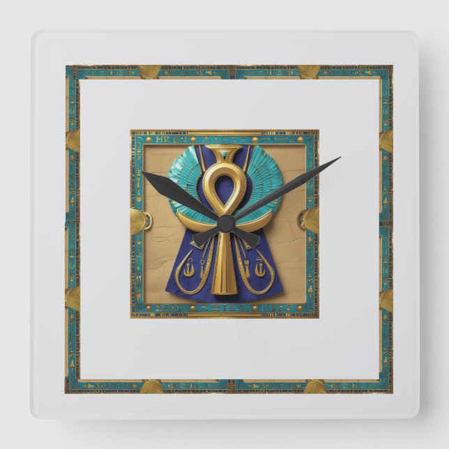 LIFE KEY QUADRATISCHE WANDUHR (Vorderseite)