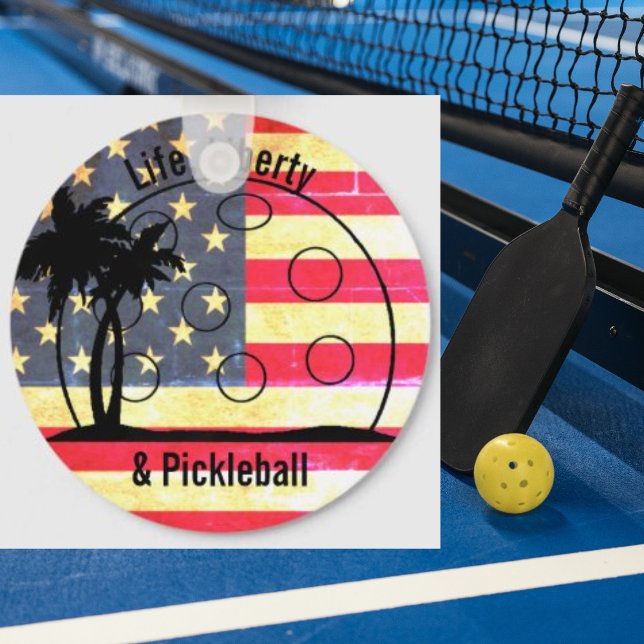 Life Liberty & Pickleball USA Schlüsselanhänger (Von Creator hochgeladen)