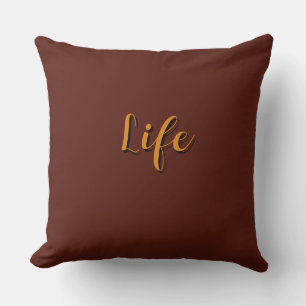 Life Logo Dk Braun      Kissen