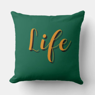  Life Logo Dk Grün     Kissen