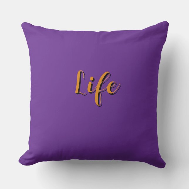 Life Logo Lila      Kissen (Vorderseite)
