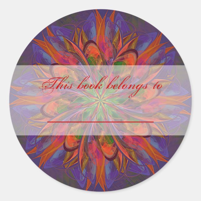 Life Mandala Runder Aufkleber (Vorderseite)