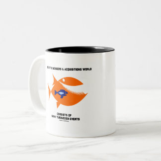Life Mergers & Acquisitions World Turducken Fish Zweifarbige Tasse