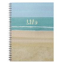 Life, Ocean Waves Beach Sand Journal