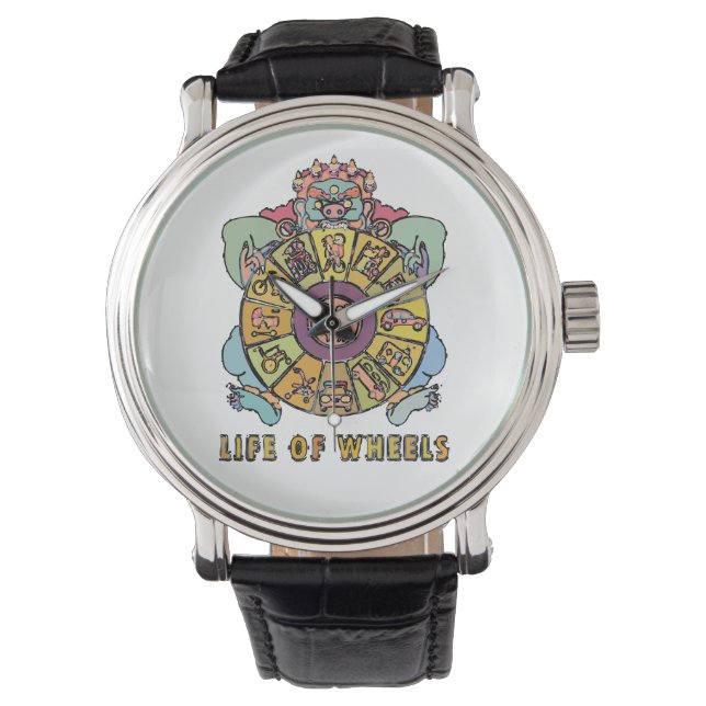 Life of wheels armbanduhr (Vorderseite)
