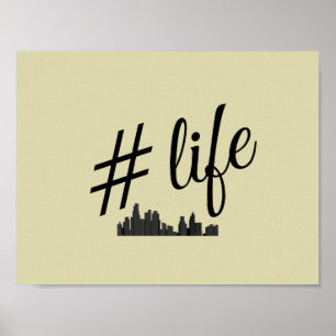 #life poster für stadtliebhaber