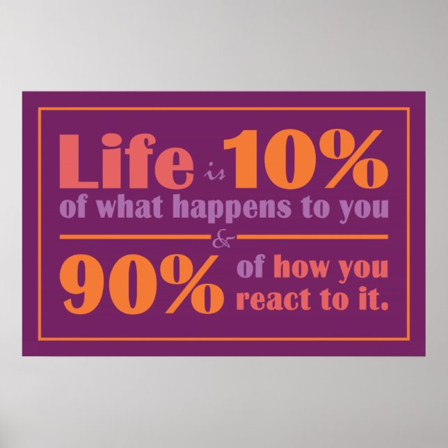 LIFE-QUOTE-Plakat Poster (Vorne)
