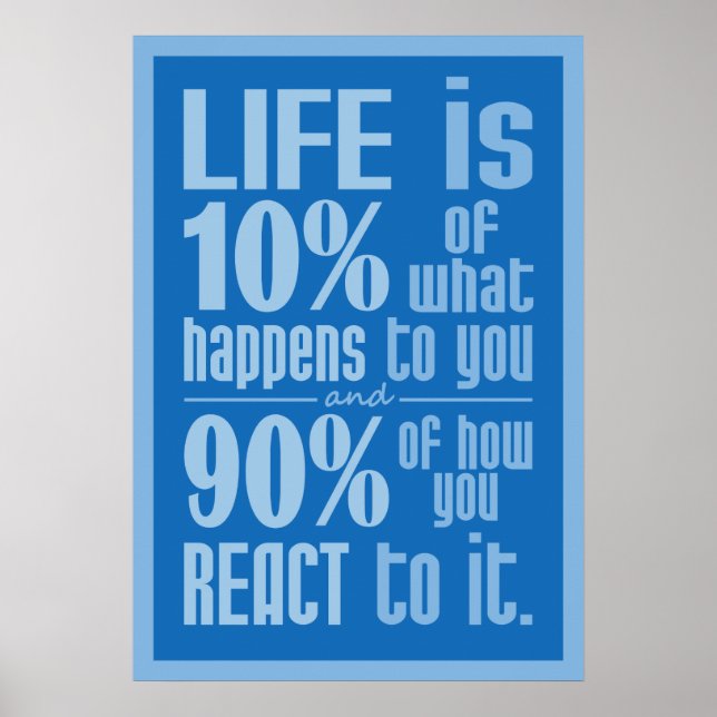 LIFE-QUOTE-Plakat Poster (Vorne)