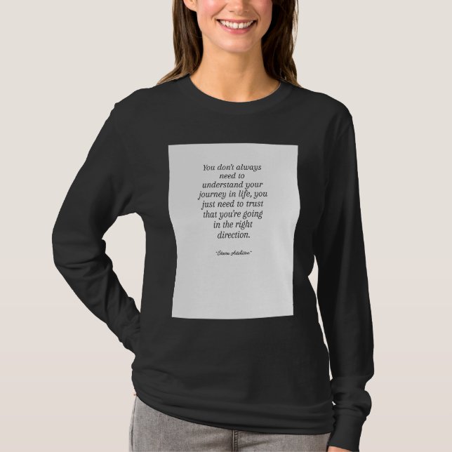 Life Quote T-Shirt (Vorderseite)