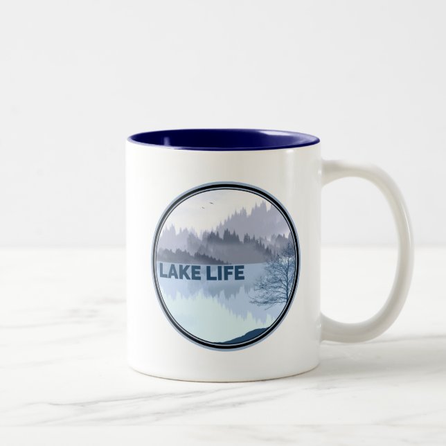 Life-Reflektion Zweifarbige Tasse (Rechts)