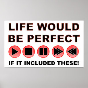 Life Remote Funny Poster