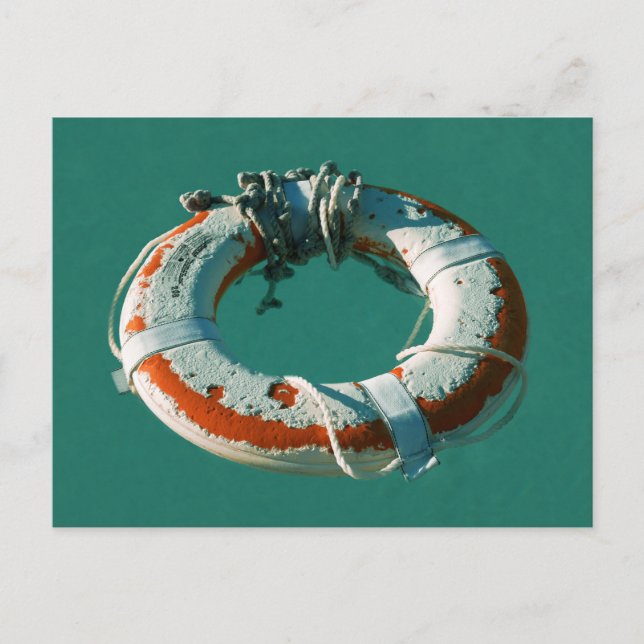 Life Ring Art Foto Postkarte (Vorderseite)