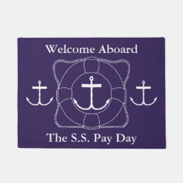 Life Saver & Anchor Door Mat (Lite Print) Fußmatte