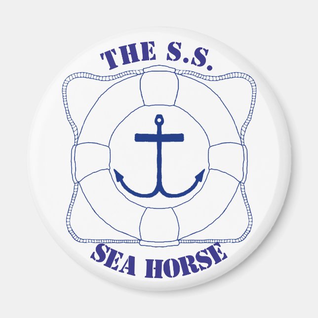 Life Saver & Anchor Magnet (Dunkle Printwerbung) (Vorne)