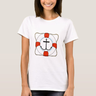 Life Saver & Anchor Women's Basic T - Shirt