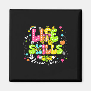 Life Skills Dream Team Erster Schultag Retro G Magnet