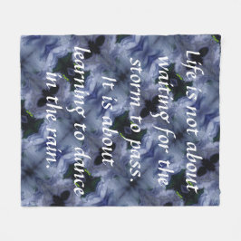 Life Storm Dance Rain Fleece Blanket