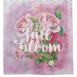 Life-Summer Blume Blumenkohl Sprichwort schön Duschvorhang