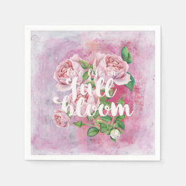 Life-Summer Blume Blumenkohl Sprichwort schön Serviette