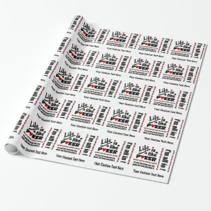 LIFE WIE POKER-Umhüllungspapier Geschenkpapier