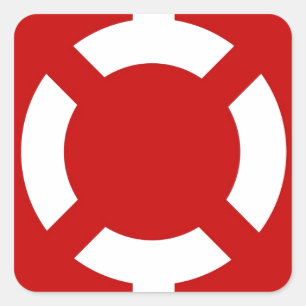 Lifebuoy Quadratischer Aufkleber