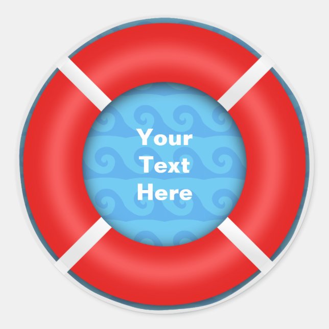 Lifebuoy Runder Aufkleber (Vorderseite)