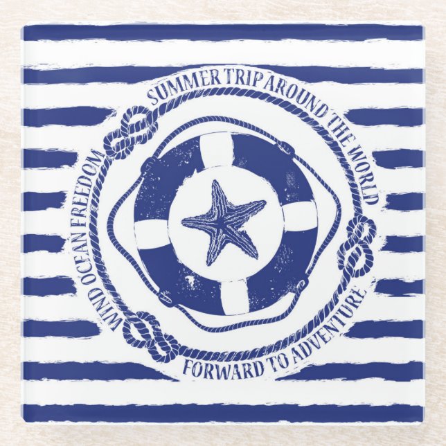 Lifebuoy und Starfish Glasuntersetzer (Vorderseite)