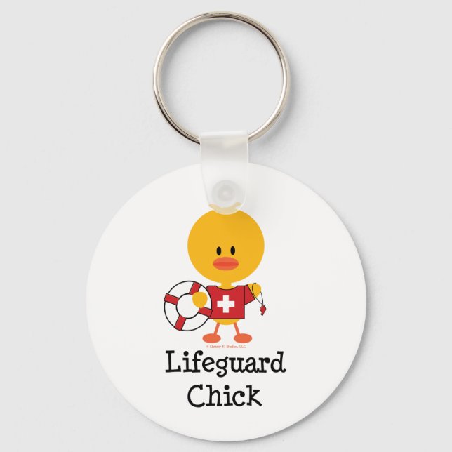 Lifeguard Chick Schlüsselanhänger (Vorderseite)