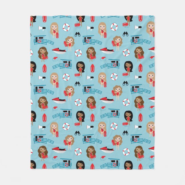 Lifeguard Fleece Blanket (Vorderseite)