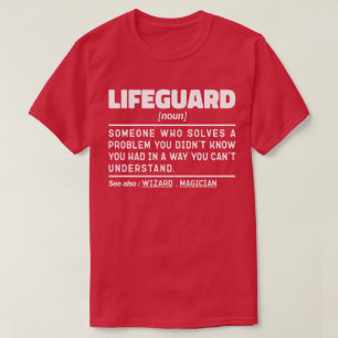 Lifeguard Noun zertifizierte Mitglieder der Strand T-Shirt