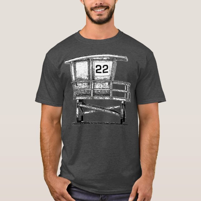 Lifeguard tower 22 Premium T-Shirt (Vorderseite)