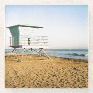 Lifeguard Tower in Santa Cruz Glasuntersetzer
