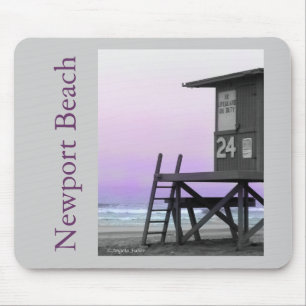 Lifeguard Tower Newport Beach Mousepad