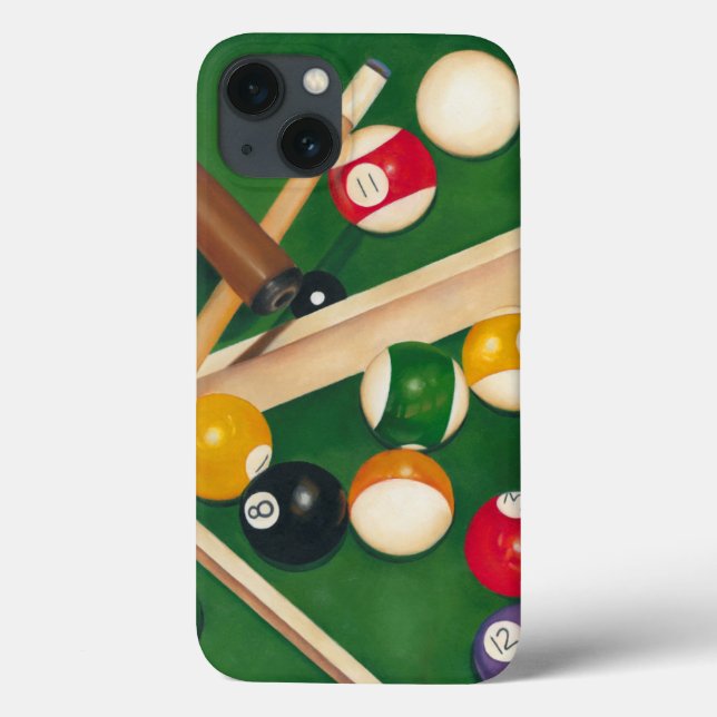 Lifelike Billiards Table with Balls and Chalk Case-Mate iPhone Hülle (Rückseite)
